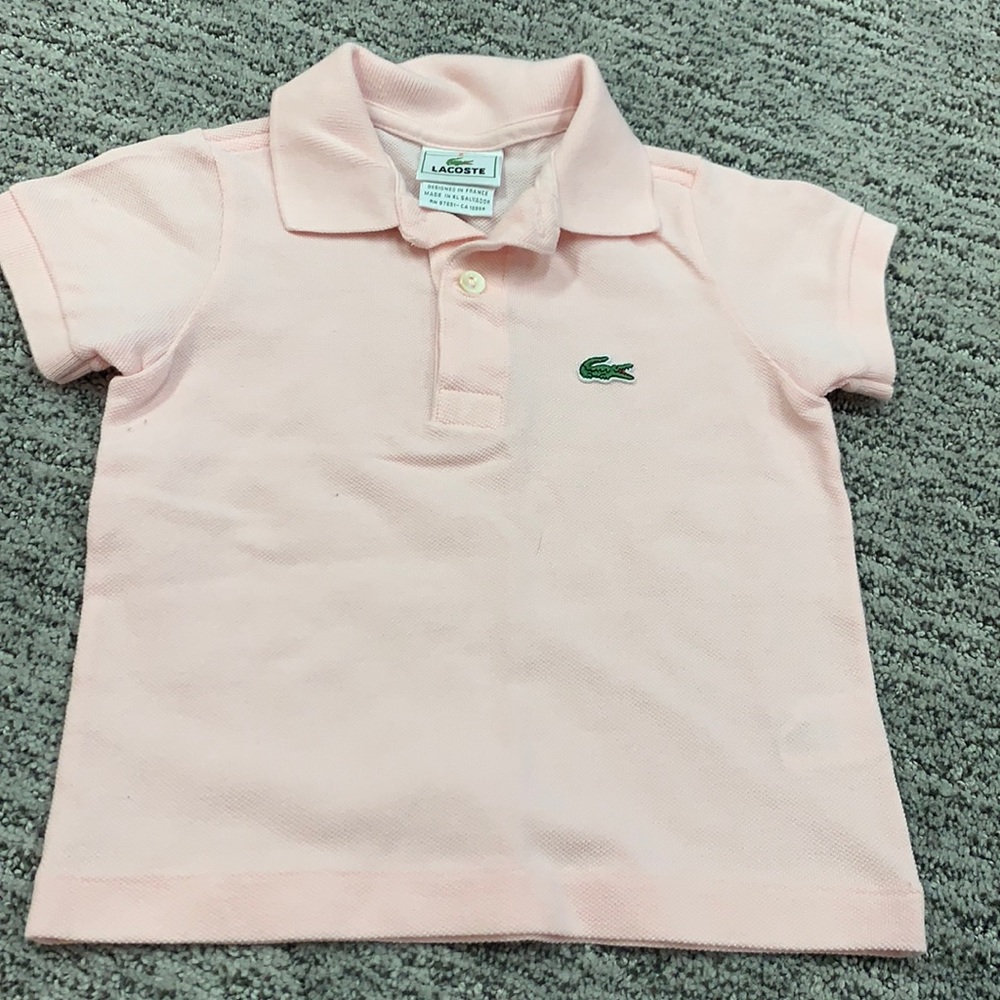Authentic baby boy Lacoste polo size 2
